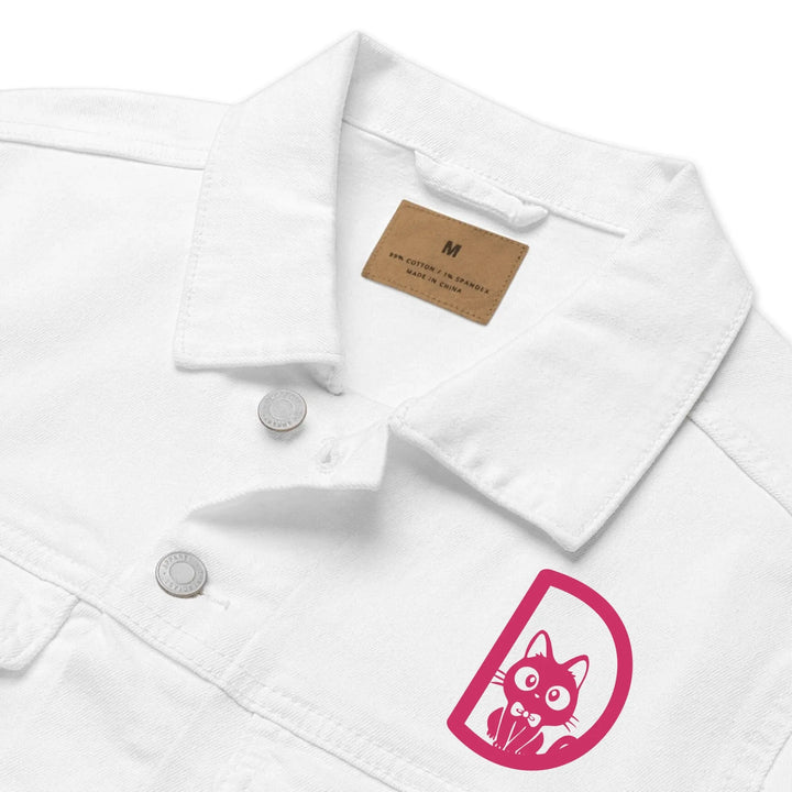 Custom Embroidered Love Cat Initial Jacket - ART-JKT257