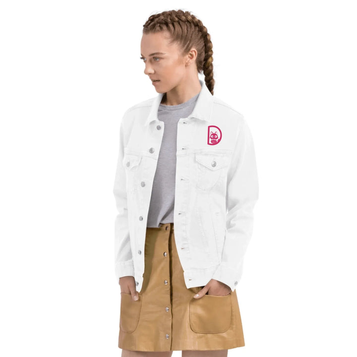 Custom Embroidered Love Cat Initial Jacket - ART-JKT257