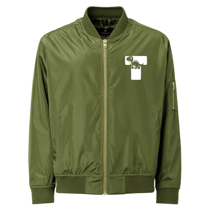 Custom Embroidered Dinosaur Initial Jacket - ART-JKT260