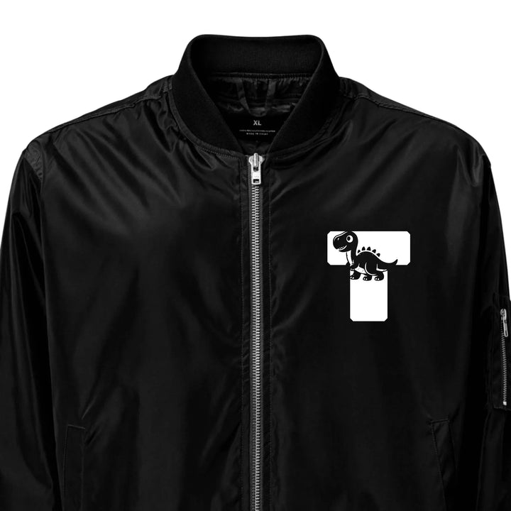Custom Embroidered Dinosaur Initial Jacket - ART-JKT260