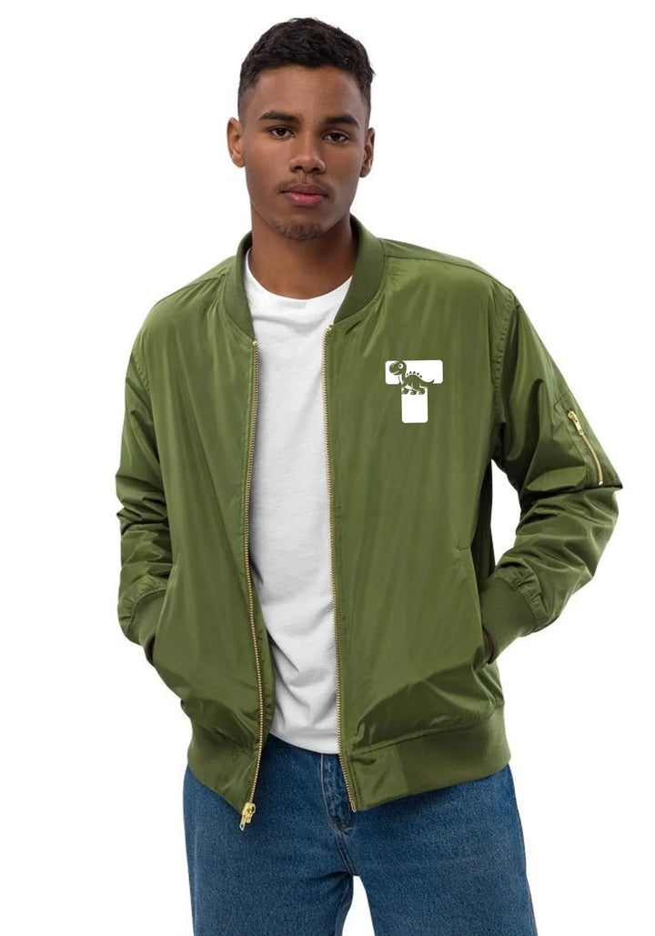 Custom Embroidered Dinosaur Initial Jacket - ART-JKT260