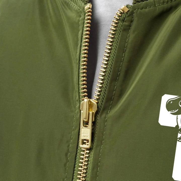 Custom Embroidered Dinosaur Initial Jacket - ART-JKT260