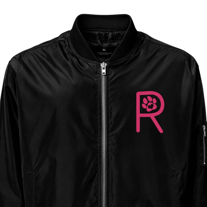 Custom Embroidered Love Cat Initial Jacket - ART-JKT257