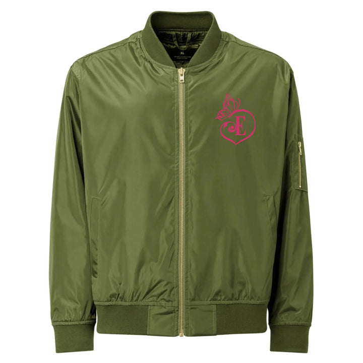 Custom Embroidered Butterfly Love Initial Jacket - ART-JKT264