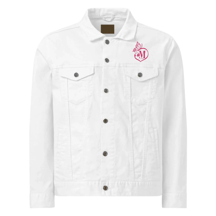 Custom Embroidered Butterfly Love Initial Jacket - ART-JKT264