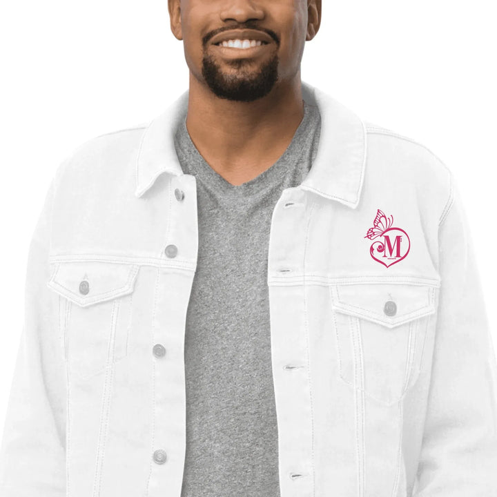 Custom Embroidered Butterfly Love Initial Jacket - ART-JKT264