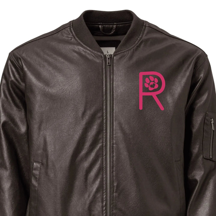 Custom Embroidered Love Cat Initial Jacket - ART-JKT257