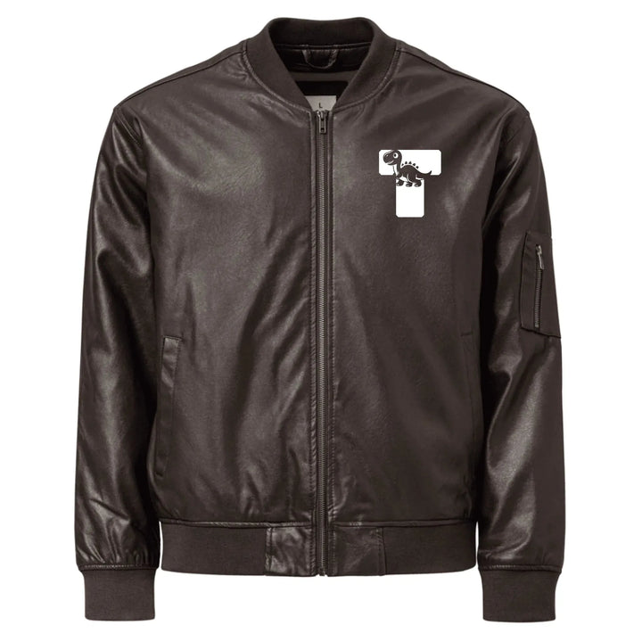 Custom Embroidered Dinosaur Initial Jacket - ART-JKT260