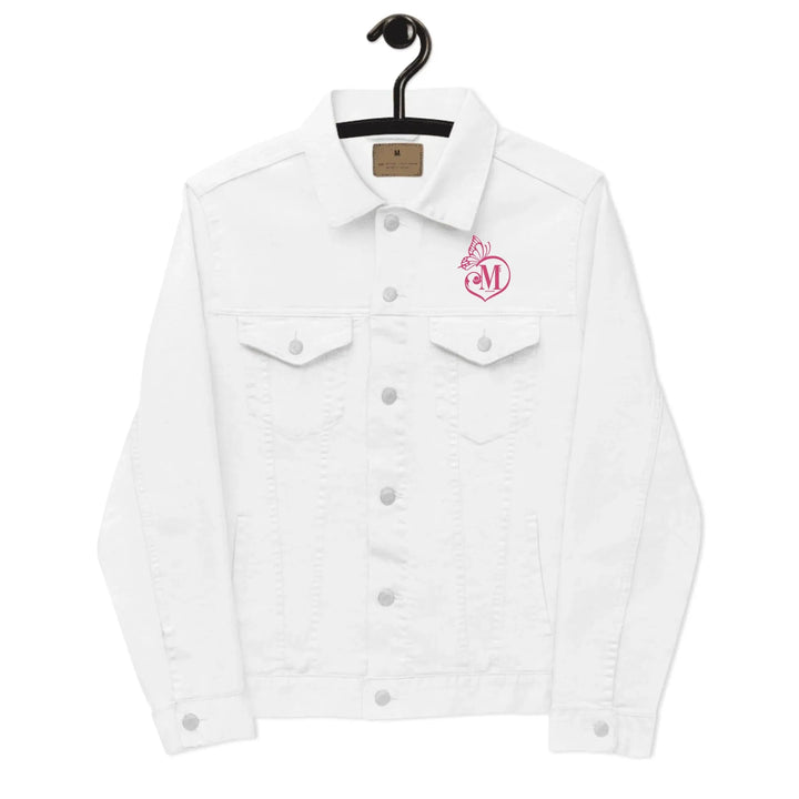 Custom Embroidered Butterfly Love Initial Jacket - ART-JKT264