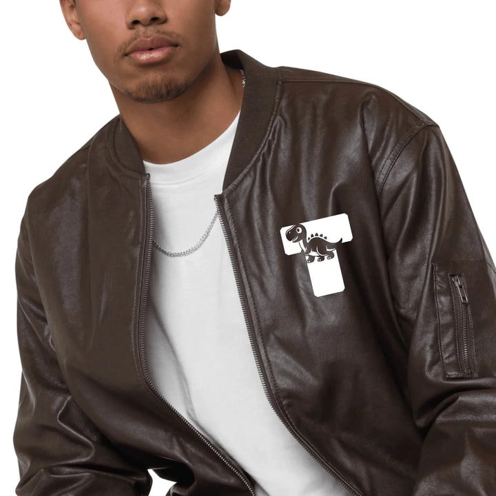 Custom Embroidered Dinosaur Initial Jacket - ART-JKT260