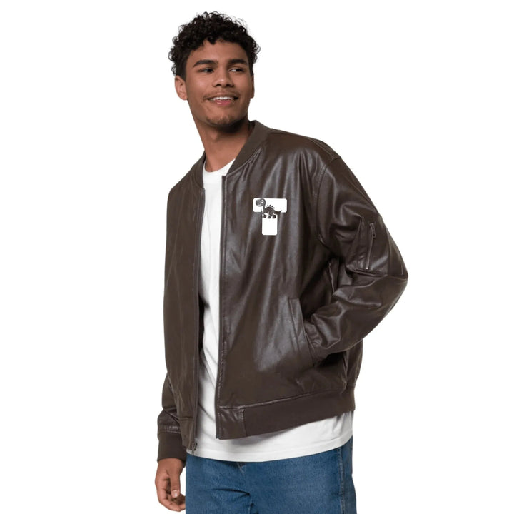 Custom Embroidered Dinosaur Initial Jacket - ART-JKT260