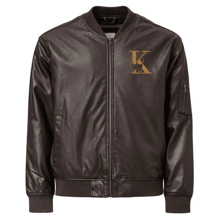 Custom Embroidered Cat Initial Jacket - ART-JKT262