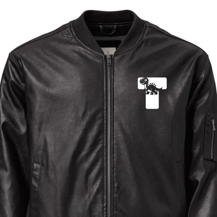 Custom Embroidered Dinosaur Initial Jacket - ART-JKT260