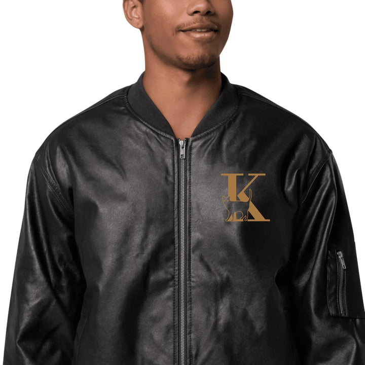 Custom Embroidered Cat Initial Jacket - ART-JKT262