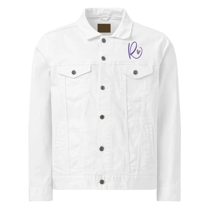 Custom Embroidered Curly Initial Jacket - ART-JKT267