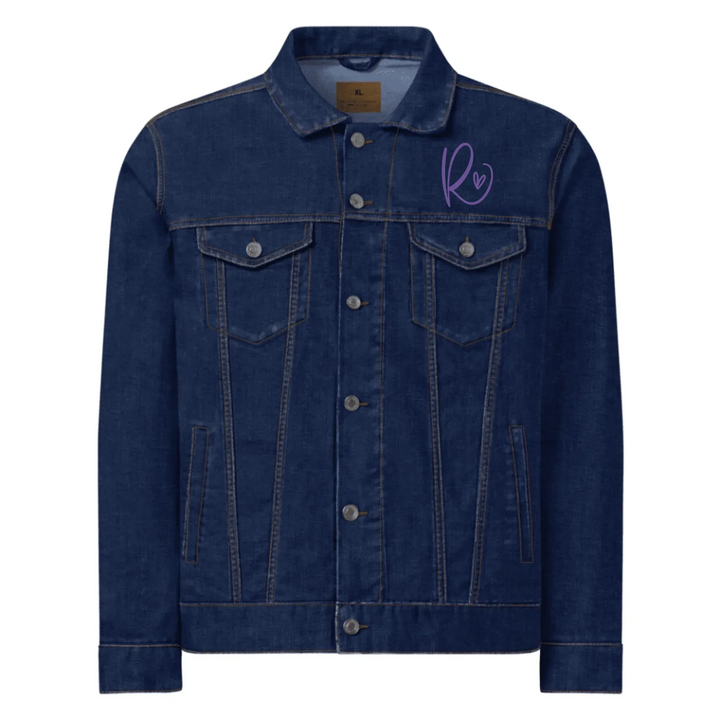 Custom Embroidered Curly Initial Jacket - ART-JKT267