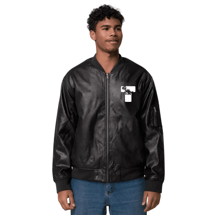 Custom Embroidered Dinosaur Initial Jacket - ART-JKT260