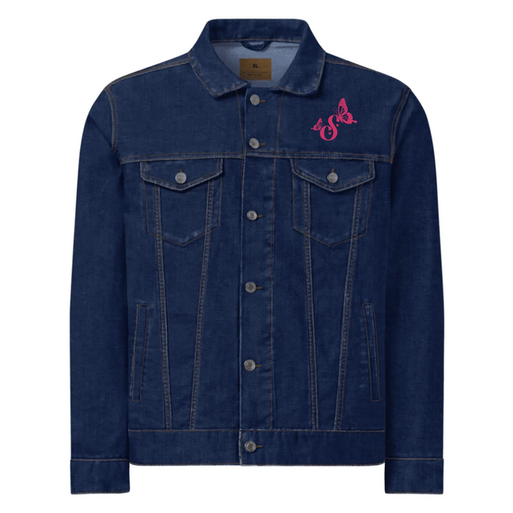 Custom Embroidered Delightful Butterflies Initial Jacket - ART-JKT270