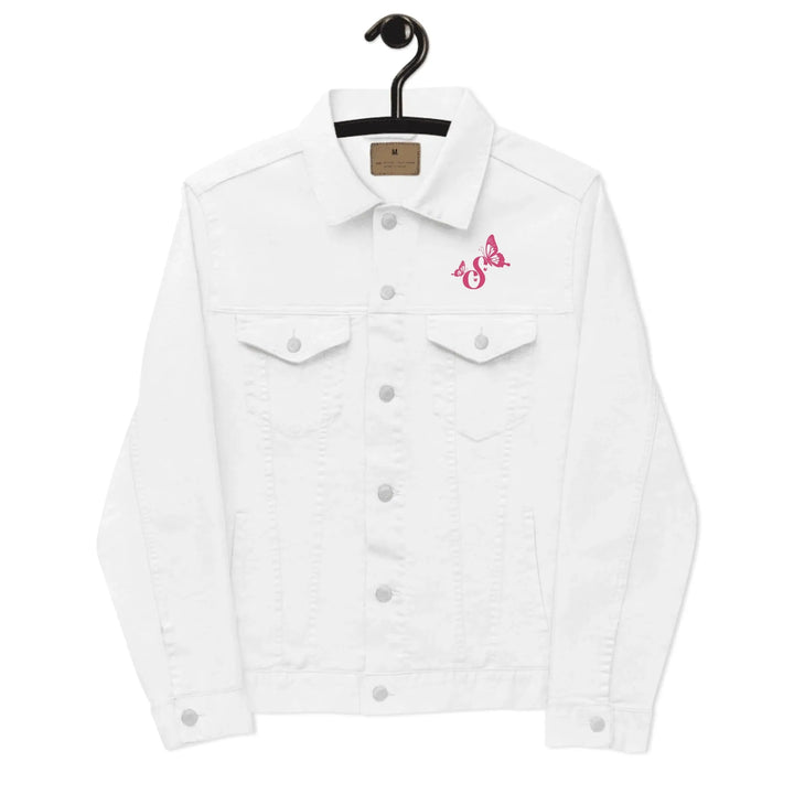 Custom Embroidered Delightful Butterflies Initial Jacket - ART-JKT270