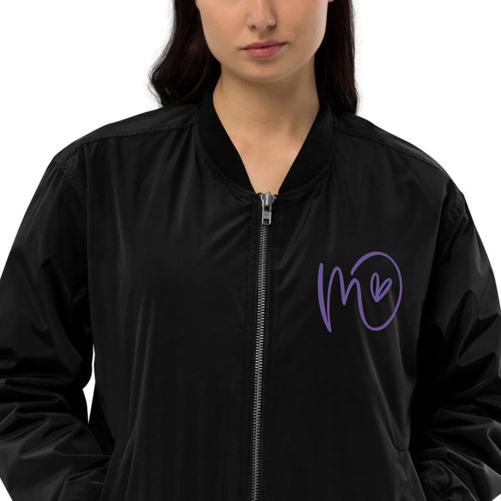 Custom Embroidered Curly Initial Jacket - ART-JKT267
