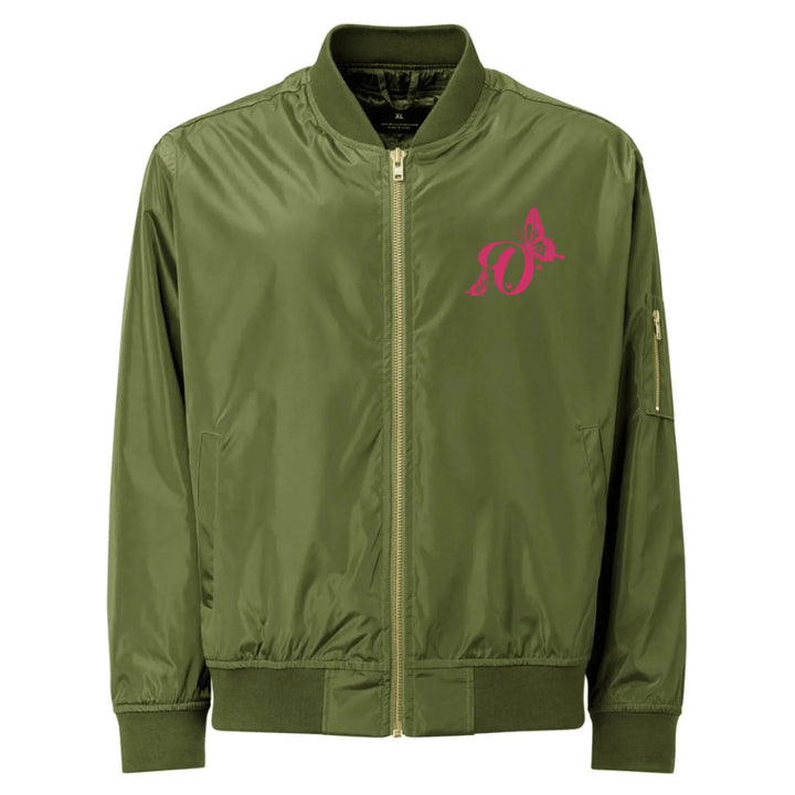 Custom Embroidered Delightful Butterflies Initial Jacket - ART-JKT270