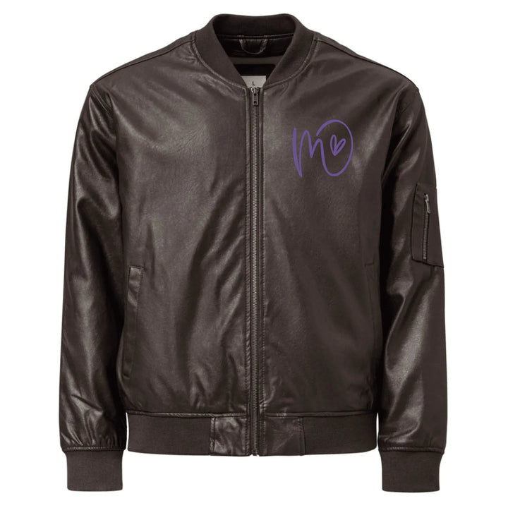 Custom Embroidered Curly Initial Jacket - ART-JKT267