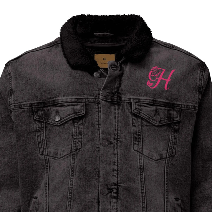 Custom Embroidered Rose Bloom Initial Jacket - ART-JKT272