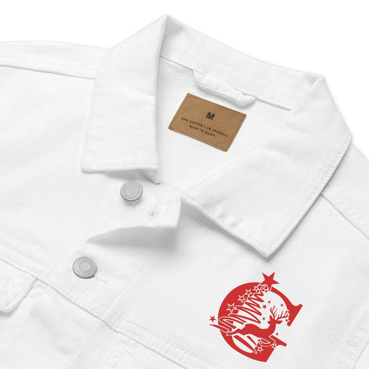 Custom Embroidered Reindeer Christmas Initial Jacket - ART-JKT273