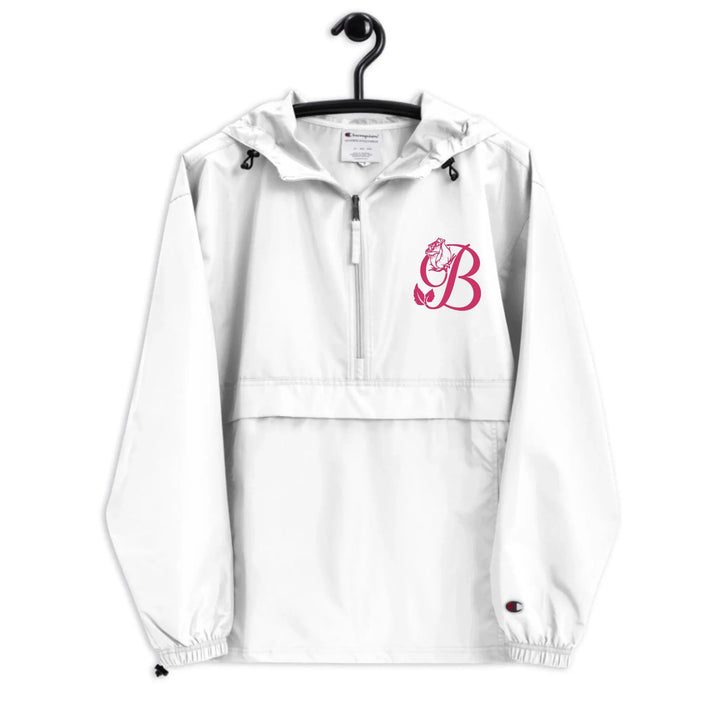 Custom Embroidered Rose Bloom Initial Jacket - ART-JKT272