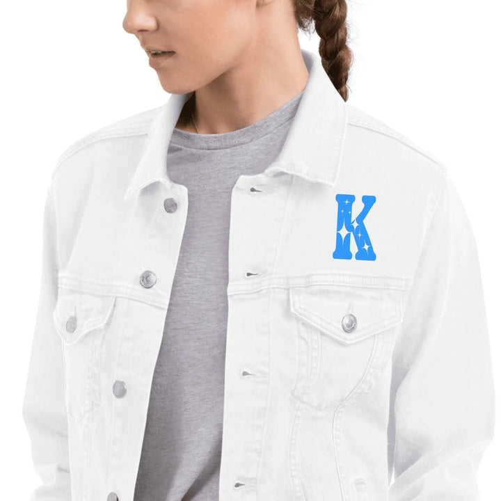 Custom Embroidered Magic Star Initial Jacket - ART-JKT279