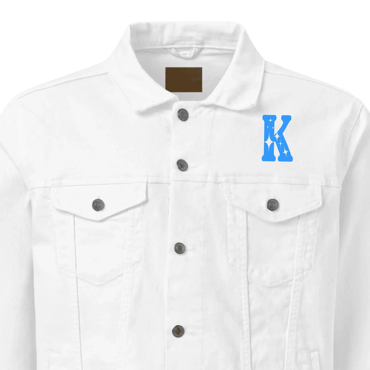 Custom Embroidered Magic Star Initial Jacket - ART-JKT279
