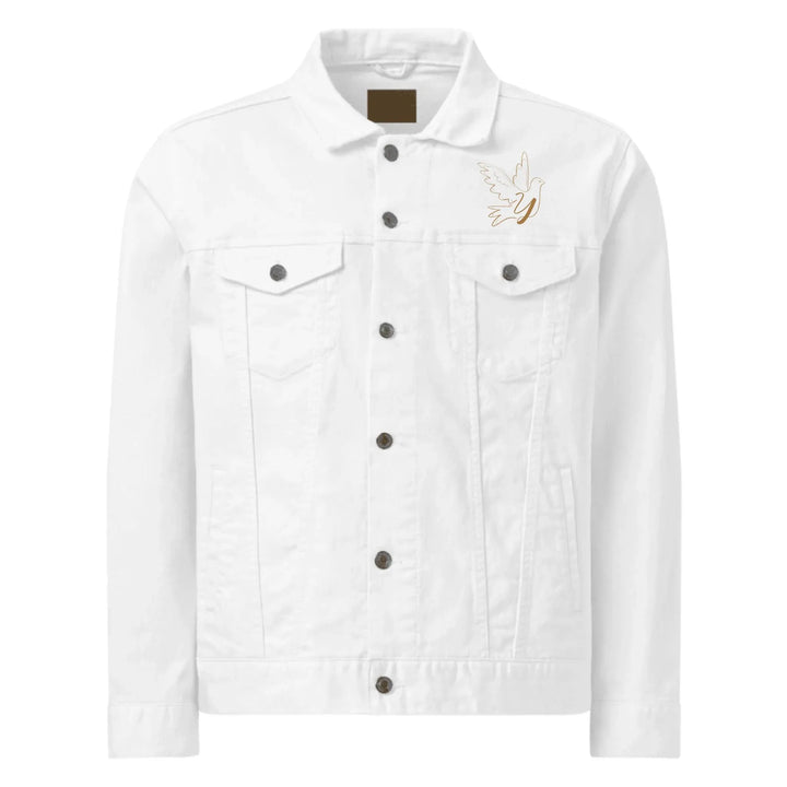 Custom Embroidered Dove Initial Jacket - ART-JKT284