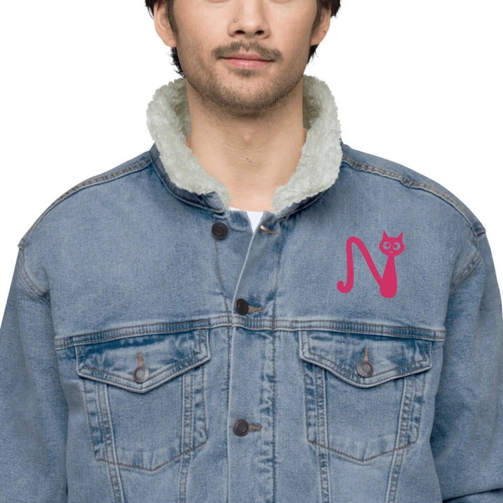 Custom Embroidered Cat Initial Jacket - ART-JKT285