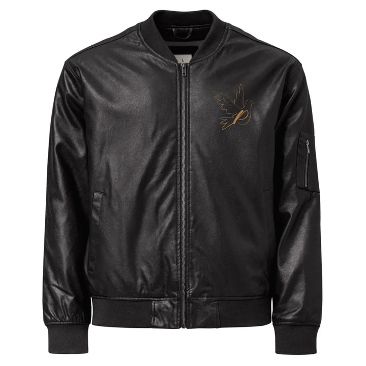 Custom Embroidered Dove Initial Jacket - ART-JKT284
