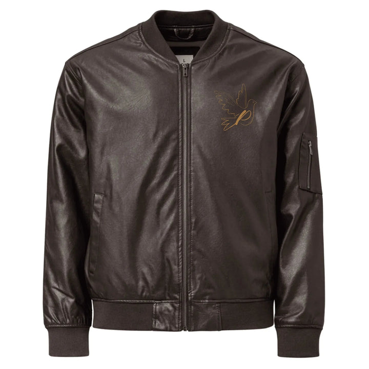 Custom Embroidered Dove Initial Jacket - ART-JKT284