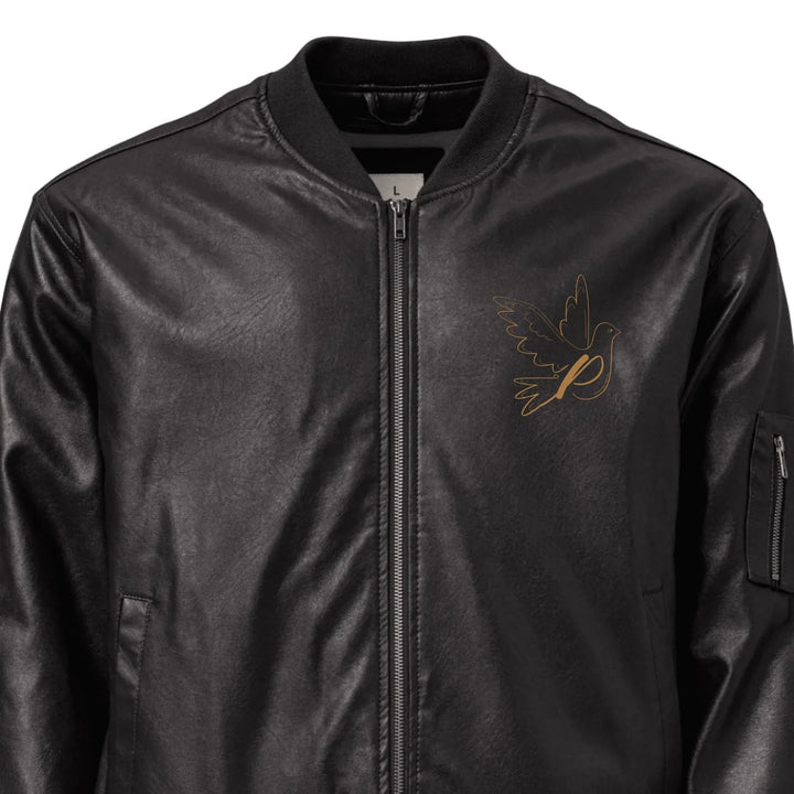 Custom Embroidered Dove Initial Jacket - ART-JKT284