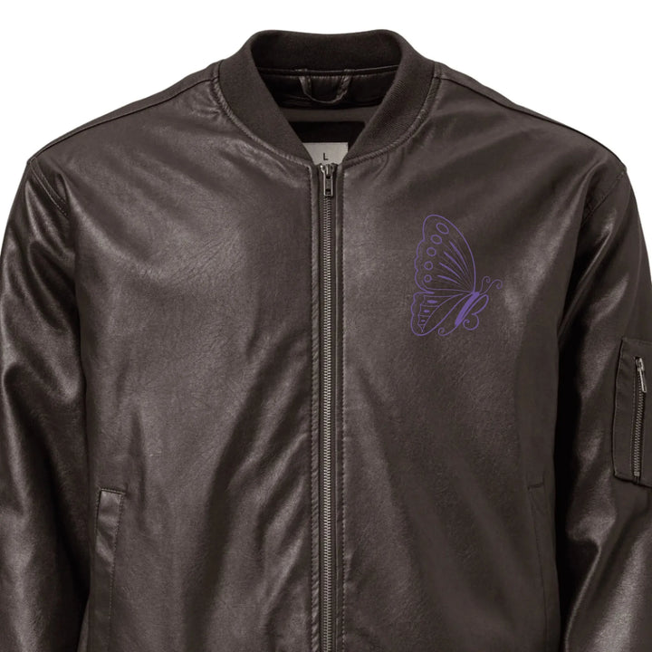 Custom Embroidered Butterfly Initial Jacket - ART-JKT283
