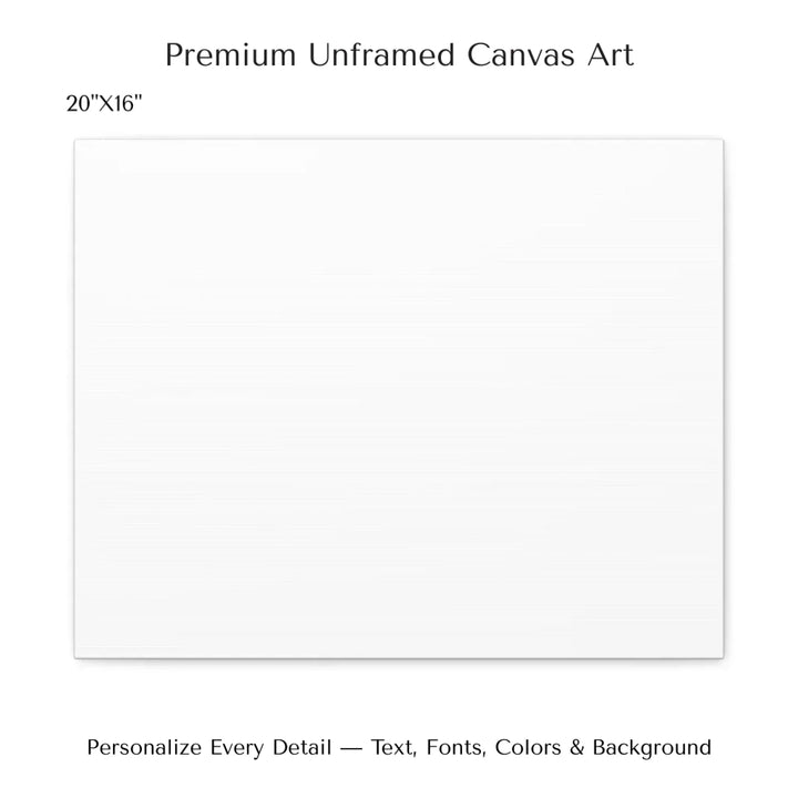 Custom Blue Landscape Star Map Wall Art - 20x16 stretched canvas-ARTFULANE