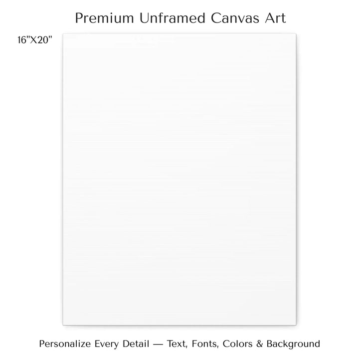 Custom Blue Landscape Star Map Wall Art - 16x20 stretched canvas-ARTFULANE