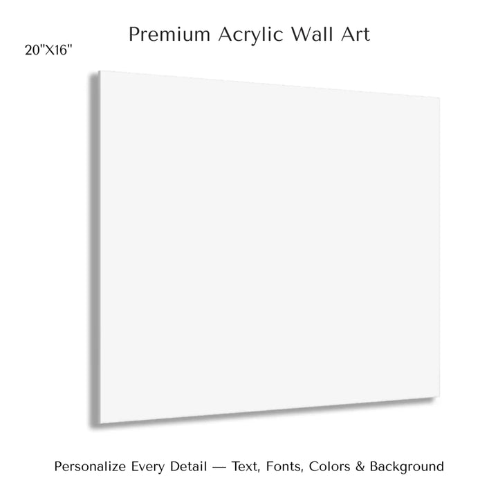 Custom Blue Landscape Star Map Wall Art - 20x16 acrylic print with french cleat-ARTFULANE