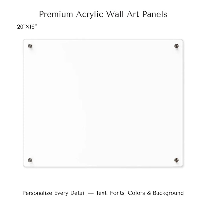 Custom Blue Landscape Star Map Wall Art - 20x16 acrylic panel print-ARTFULANE