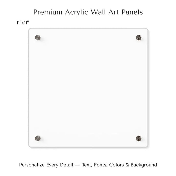 Custom Blue Landscape Star Map Wall Art - 11x11 acrylic panel print-ARTFULANE