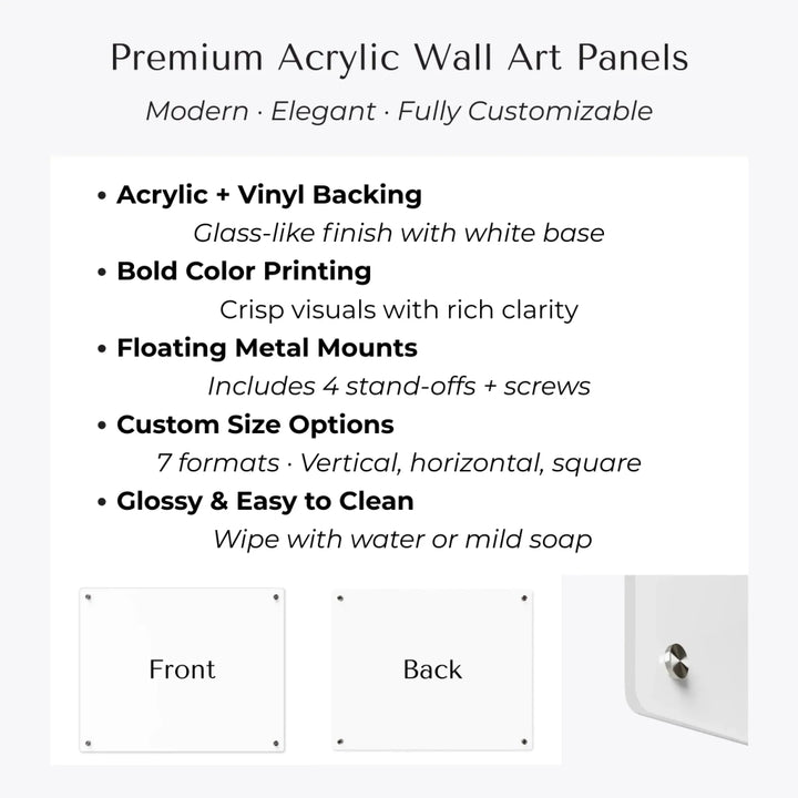 Premium Acrylic Wall Art Panels features-ARTFULANE