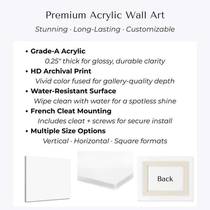 Premium Acrylic Wall Art features-ARTFULANE