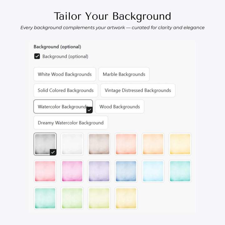 Custom Background Options artfulane