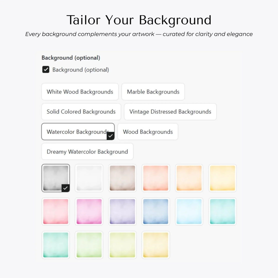 Custom Background Options artfulane