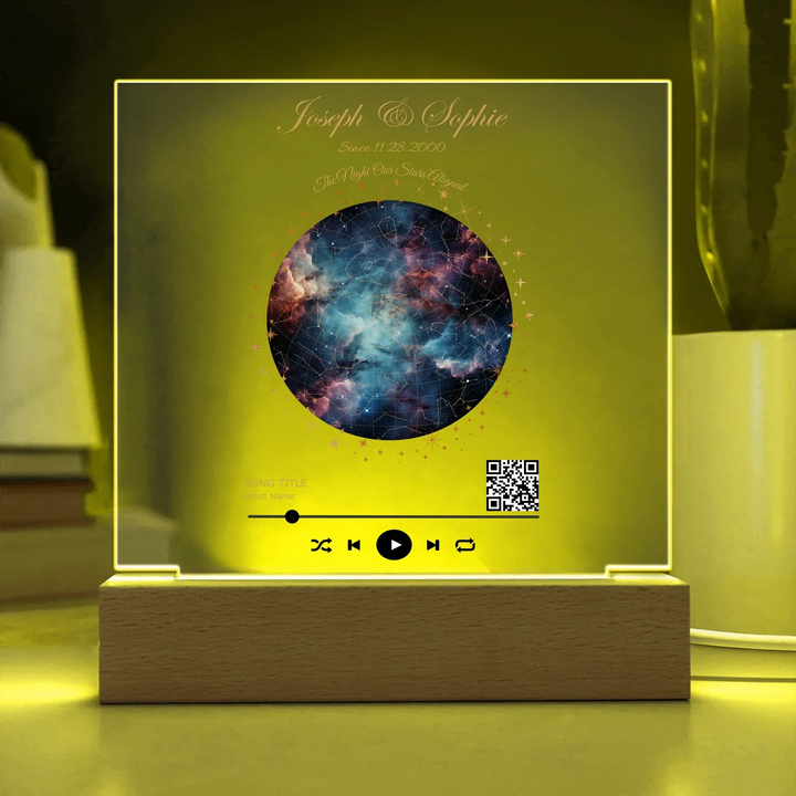 Acrylic Square with LED Base 13