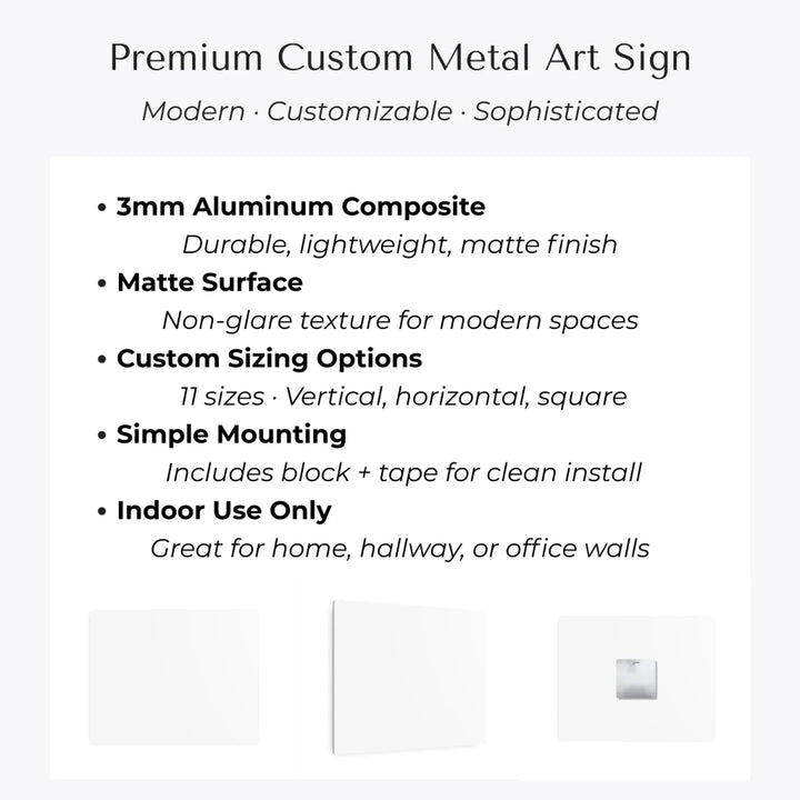 Premium Custom Metal Art Sign Features-ARTFULANE
