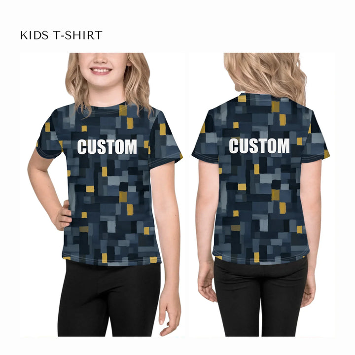 all-over-print-unisex-kids-crew-neck-t-shirt-on-model-front-and-back-artfulane