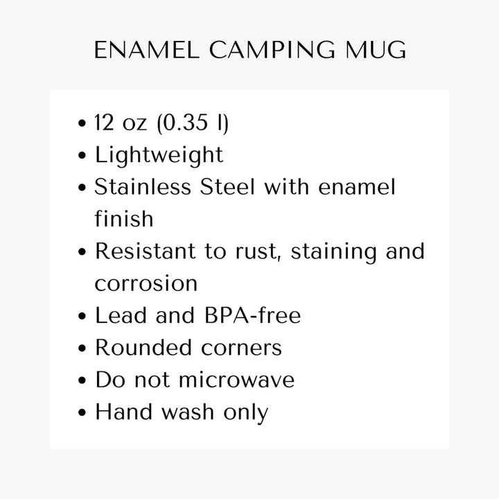 enamel camping mugs features-ARTFULANE